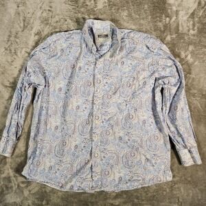 RESISTOL RANCH Shirt Mens XXL Paisley Print Long Sleeve Button Down Western